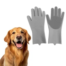 PetnBeyond - Deshedding Glove for Dogs and Cats with Long and Short Fur -