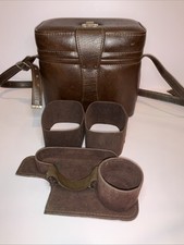 Vintage Nikon EL2 Camera Case Brown Leather Shoulder Bag Made in USA EL-2