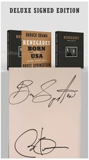 Bruce Sringsteen Barack Obama Signed Renegades Book