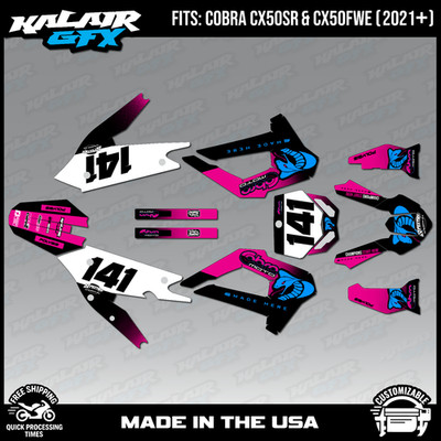 Graphics Kit for COBRA CX50SR CX50FWE 2021-2026 Factory Series - Magenta