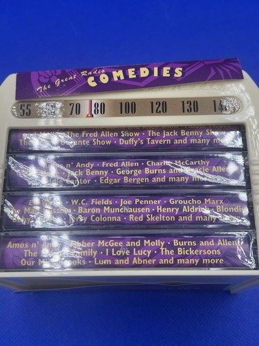 The Great Radio Comedies 4-60 Min. Cassettes Box Set Marx Hope Brand New Sealed - Picture 2 of 4