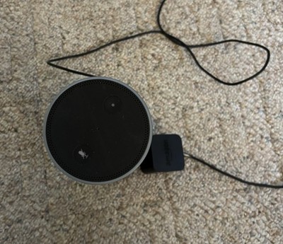 Amazon Echo Black Tower 1st Generation Alexa Smart Speaker With Cord