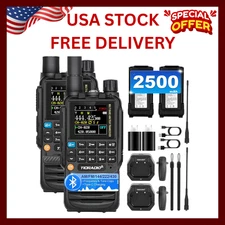 Long Range Walkie Talkie Two Way Radio Charge Headset Waterproof 2 PACK