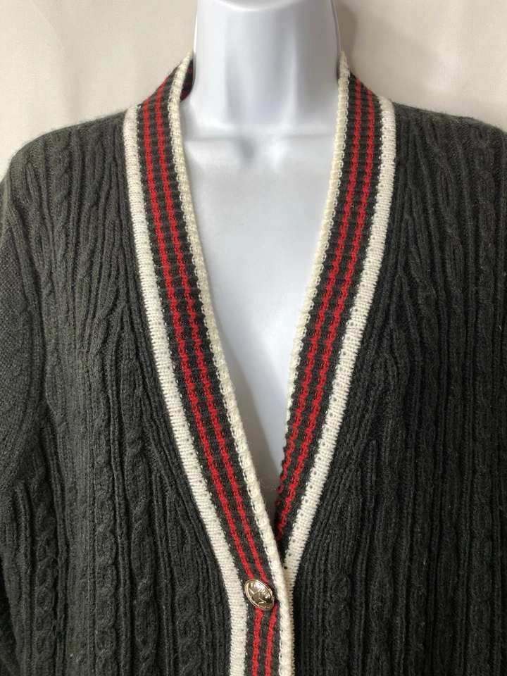 Suéter acadêmico feminino Tommy Hilfiger tamanho XL náutico Preppy Scholarly Twee - Imagem 2 de 4