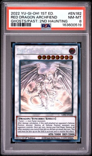 Red Dragon Archfiend GFP2-EN182 Ghost Rare 1st Edition Yugioh PSA 8 *519