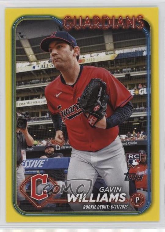 2024 Topps Update Rookie Debut Yellow Gavin Williams #US294 Rookie RC uk2