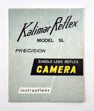 Kalimar Reflex MODEL SL Camera INSTRUCTION MANUAL USERS GUIDE BOOK / MANUAL