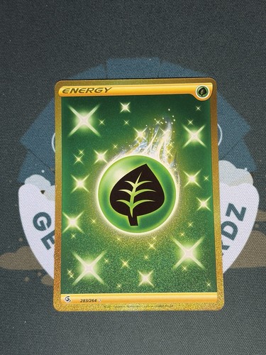 Pokemon TCG Grass Energy (Secret) 283/264 Fusion Strike Holo NM