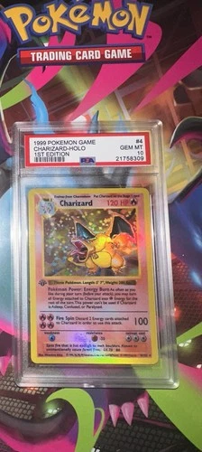 New Listing1999 Pokémon game charizard holo 1st Edition #4 psa 10 Gem MT -Carta gradata Psa