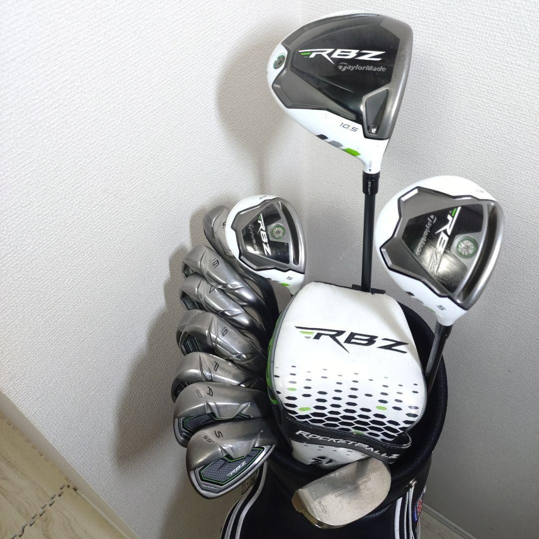 TaylorMade ゴルフバッグ&RBZドライバー　セット TaylorMade RBZ Golf Club Set 12 pcs, Driver, FW, Utility