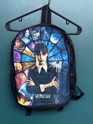 Wednesday Adams Backpack Lunchbag And Pencil Case 3 Piece Set Double Straps