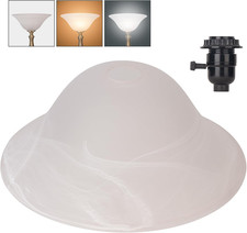 Glass Lamp Shade Replacement for Torchiere Floor Lamps, Lamp Shade for Floor Lam
