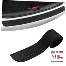 Car Rear Bumper Protector, 41 x 3.4 Inch Universal Anti-Scratch Rubber black