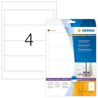 Herma 5123 Ordneretiketten A4 192X59Mm 100 StüCk Selbstklebend Matt Papier Weiß
