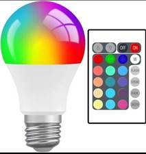Coloured ECO LIGHT LED 2 IN 1 RED GREEN BLUE WHITE DIMMABLE FADE IN