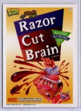2012 Wax Eye Cereal Killers #47 Razor Cut Bran card