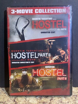 Hostel DVD 2022 3 Movie Collection Unrated Edition New Sealed Horror Eli Roth