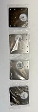 4x Hinge Repair Plate for Cabinet Door, Stainless Steel Hinge Repair Bracket Kit