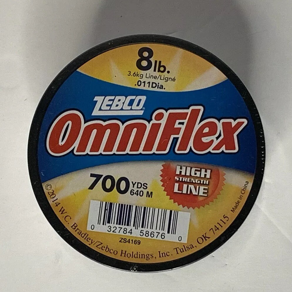 ZEBCO Omniflex Spool of Line. 700 yds. 8lb Line, New eBay