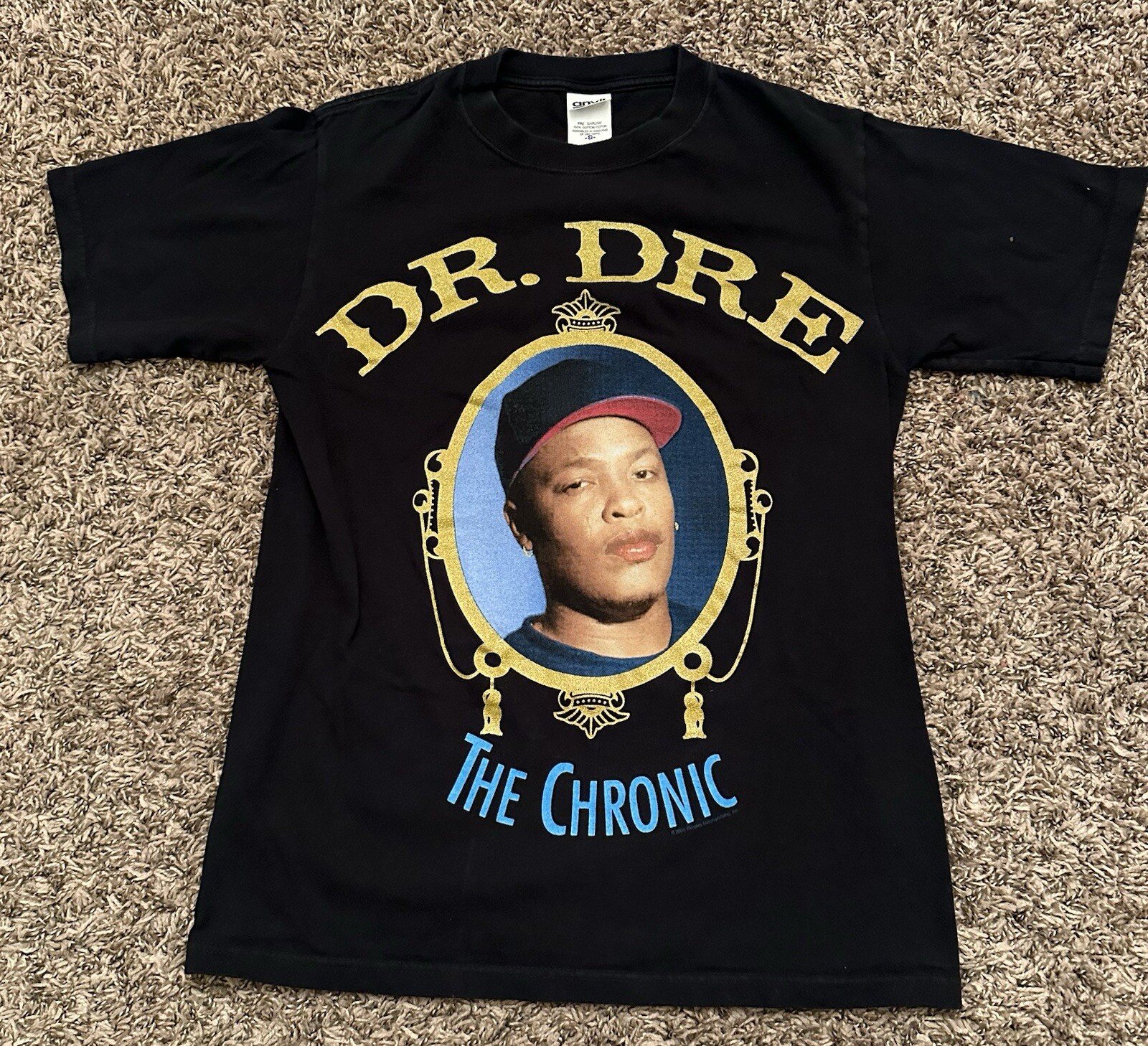 FILA T shirt vintage 2005 Dr. Dre The Chronic Rap nera Death Row Records taglia small