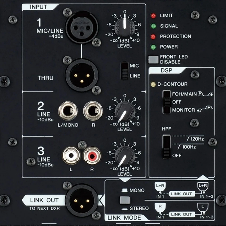 YAMAHA DXR8 MKII Lightweight 2200w Total Active PA Speaker System Pair - Image 4 of 4
