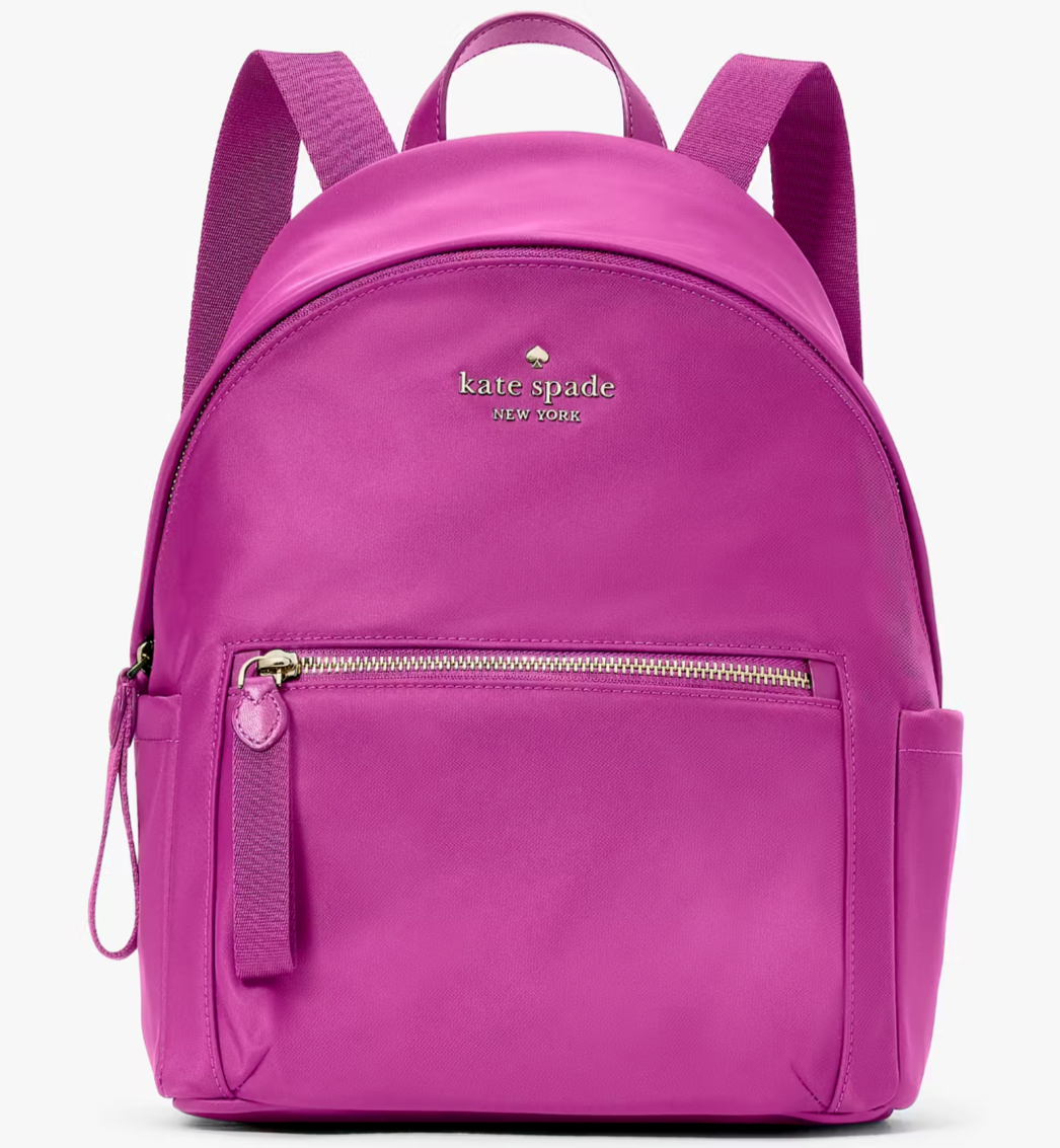 NWB Kate Spade Chelsea Medium Nylon Backpack Dark Pink KC522 NWB Kate Spade Chelsea Medium Nylon Backpack Dark Pink KC522