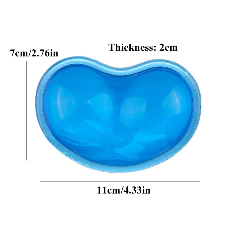 2Pcs Silicone Wrist Rest Gel Mouse Pad Wrist Support For Computer Laptop PC - Image 2 of 4