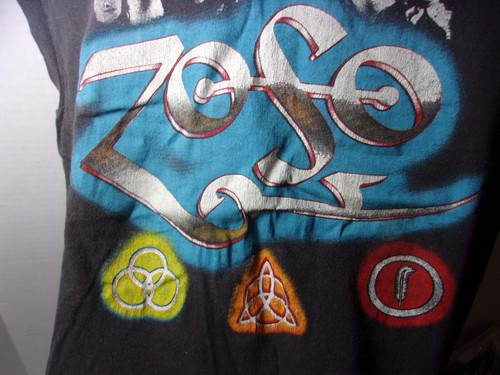 Vintage 1970’s Led Zeppelin RARE Zoso T Shirt Screen Stars T-Shirt U.S.A - Picture 7 of 20