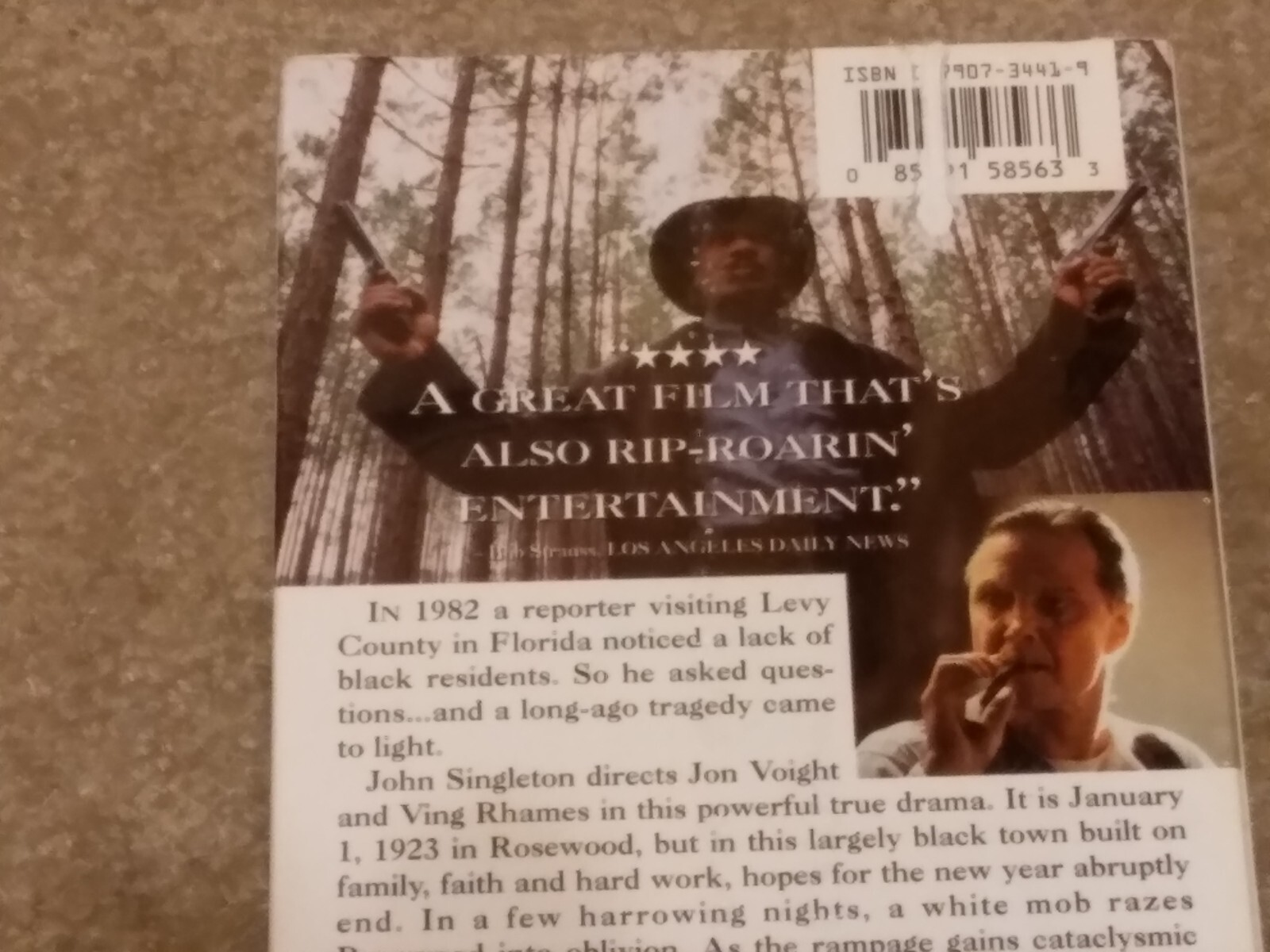 Rosewood (1997) Racial, Slavery, South, Ving Rhames, Jon Voight,. VHS