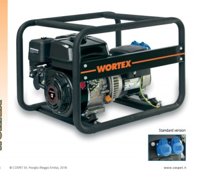 Gasoline Generator 4T 196Cc 6.5Hp 3 Kva Wortex