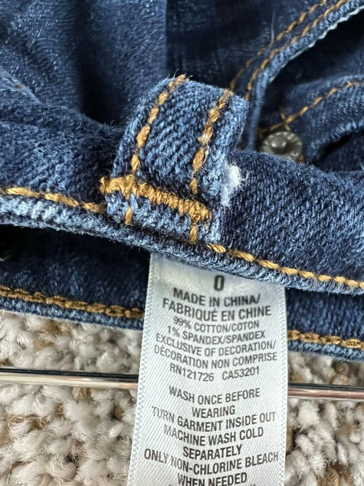 Pantalones Cortos Aeropostale Cintura Alta Para Mujer Talla 0 Azul Denim Corte Pantalones Cortos Foto 3 de 4