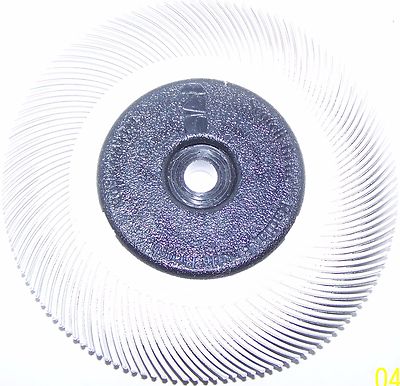 3M RADIAL BRISTLE BRUSH 6'' DIA 120 GRIT WHITE BRUSH 8-PLY W-BUSHINGS #33212