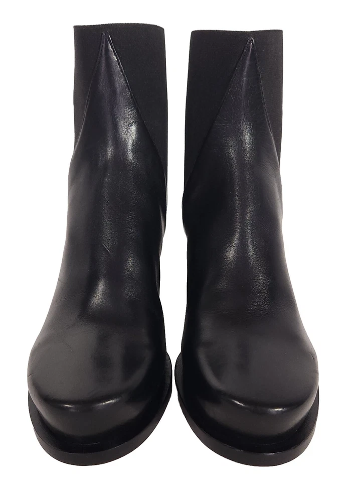 Jil Sander Botas Chelsea de Cuero 34 EE. UU. 4 Negras Nuevas Foto 3 de 4