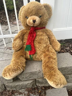 Vtg Rare Sun Point Co Ltd Tan Bear Stuffed Animal Plush 30  Large