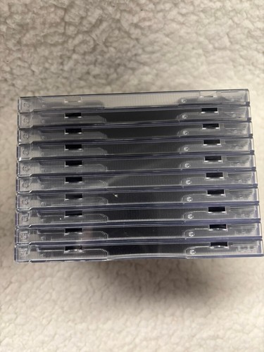 New Wrapped Old Style STANDARD Black CD Jewel Case Heavy Duty 10 per pack - Afbeelding 2 van 5