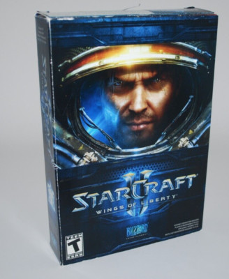 StarCraft II 2 Wings of Liberty (PC/MAC CD-ROM 2010) Game, Guide, Inserts & Box