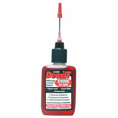 DeoxIT  D100L D-Series Needle Dispenser, 100% solution, 25 ml