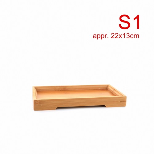 Kinds Natural Bamboo Flat Tea Tray Rectangular Fruit Tray Hotel Home Furnishing - Picture 6 of 29