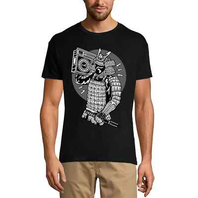 ULTRABASIC Herren T-Shirt Samurai mit Boombox Musik lustig Samurai With