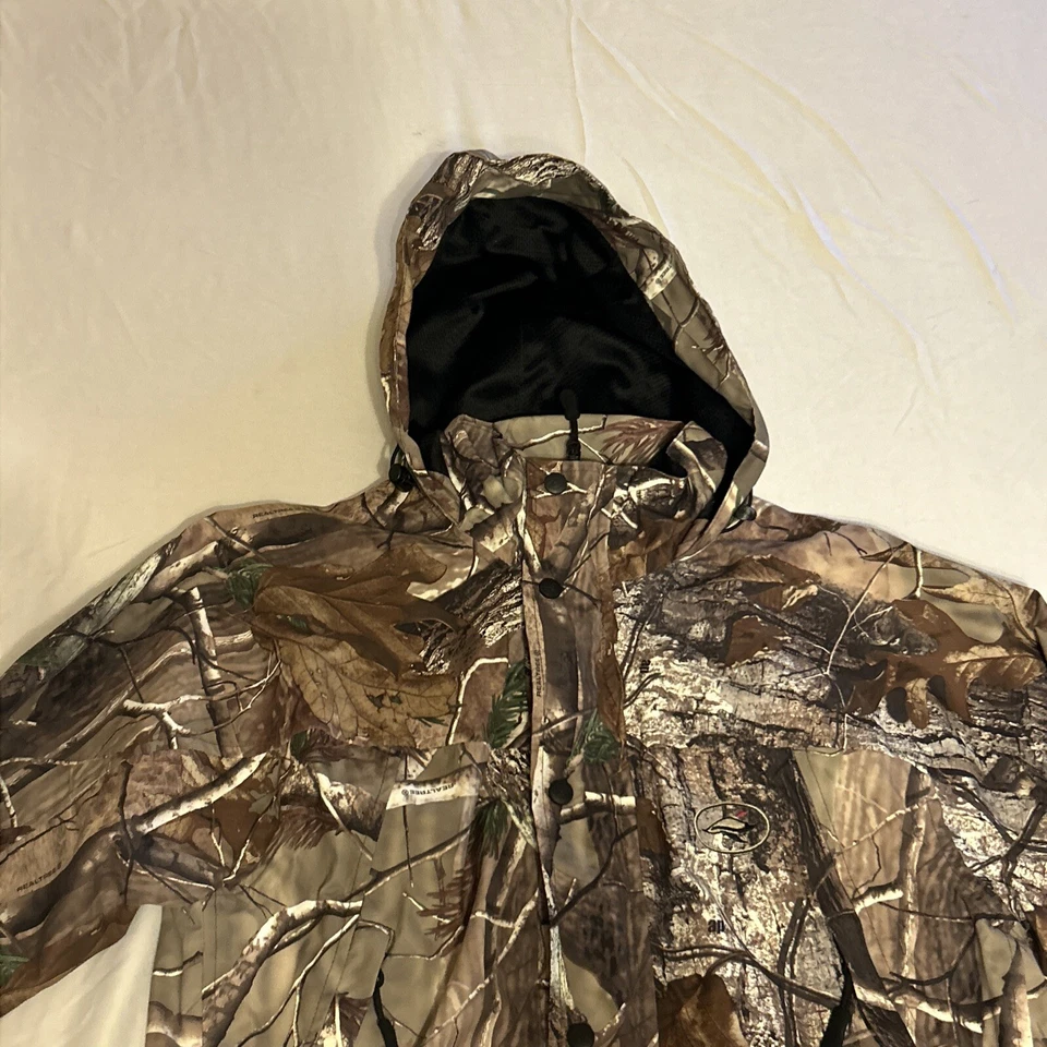 Red Head Realtree Jacket Men's SmallCamo Fleece Drawstring Waist Hunting Coat - Image 4 of 4