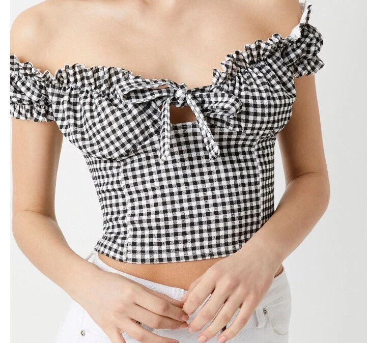 Black and white bardot top new arrivals