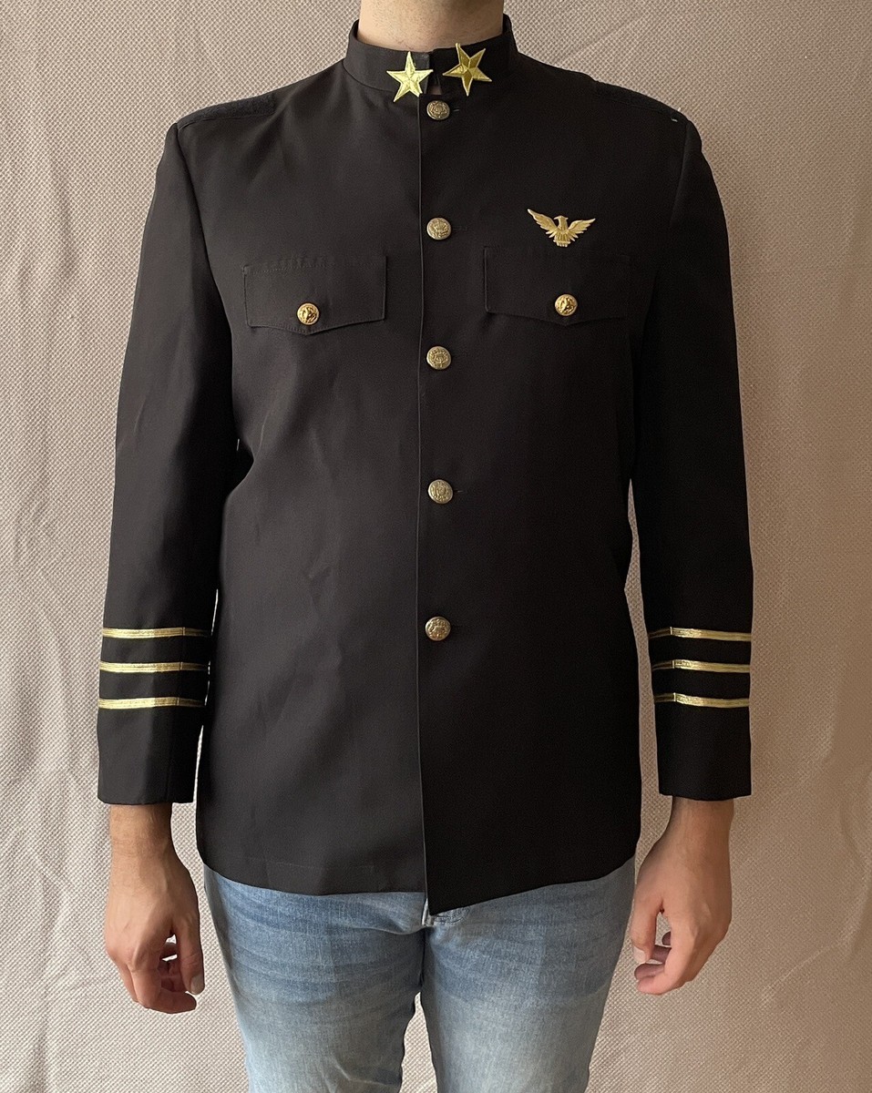 US Navy Admiral Captain Army Officer Uniform Mandarin Collar