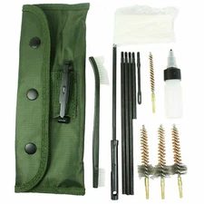 13 PCS .223 5.56 Rifle CLEANING KIT with 3 Bronze CHAMBER BRUSHES w/ Case