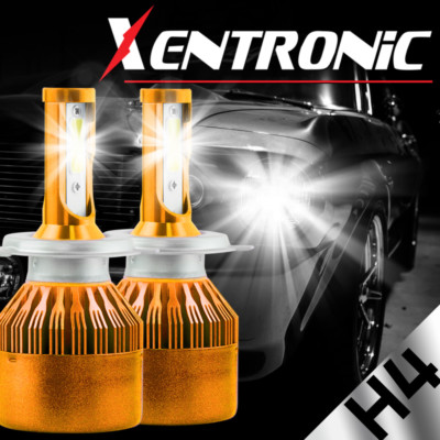2 X H4 9003 HB2 HID White 80W CREE LED Bulbs Car Fog DRL Driving Light Headlight