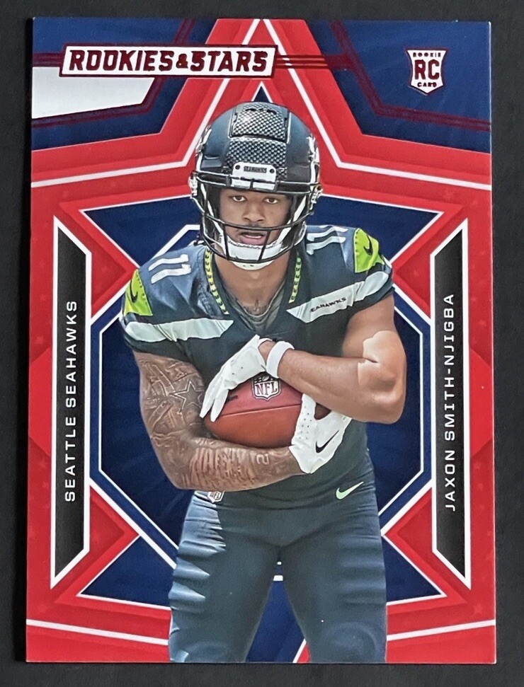 2023 Panini Rookies & Stars Jaxon Smith-Njigba Red Parallel Rookie #151 Seahawks