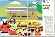 South Park Trey Parker Matt Stone TV Show Promo 1998 Full 2 Page Print Ad