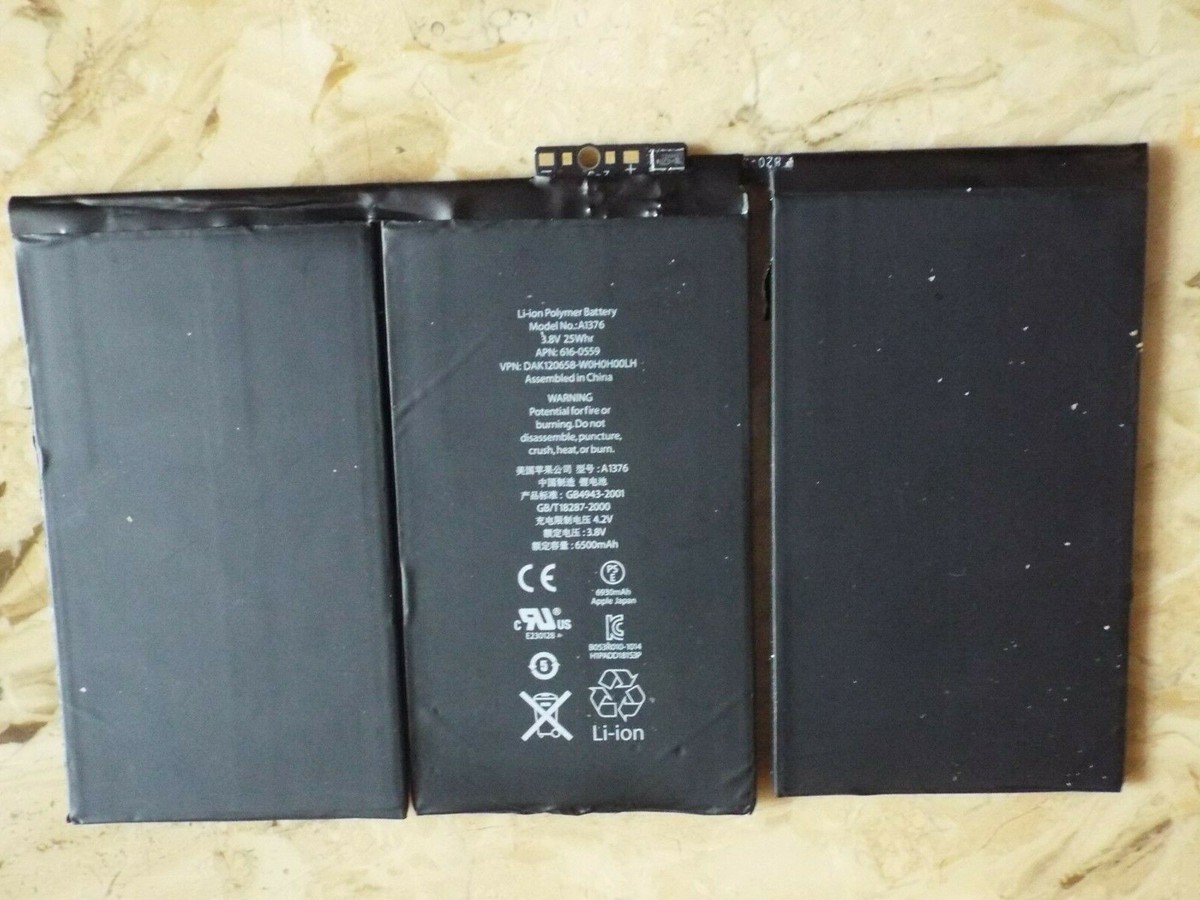 Original A1376 616-0559 616-0561 Battery for Apple iPad 2 A1395