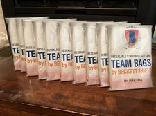 Beckett Shield Team Bags Resealable Sleeves 10 Packs of 100 - 1000 Total