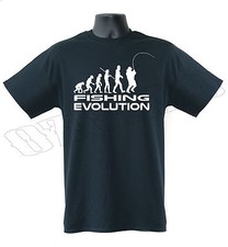 Fishing Evolution Funny Mens T-Shirt S-XXL Sizes