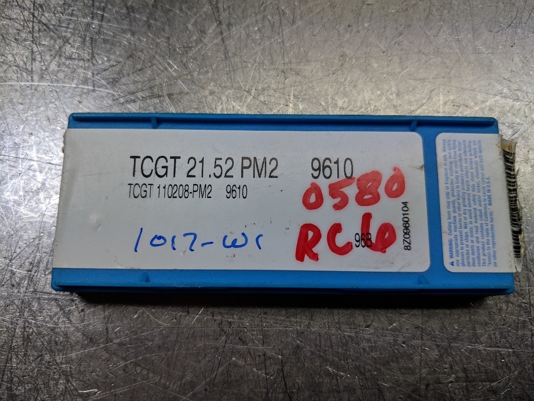 CPGT 21.52 FH SV325 VALENITE INSERTS